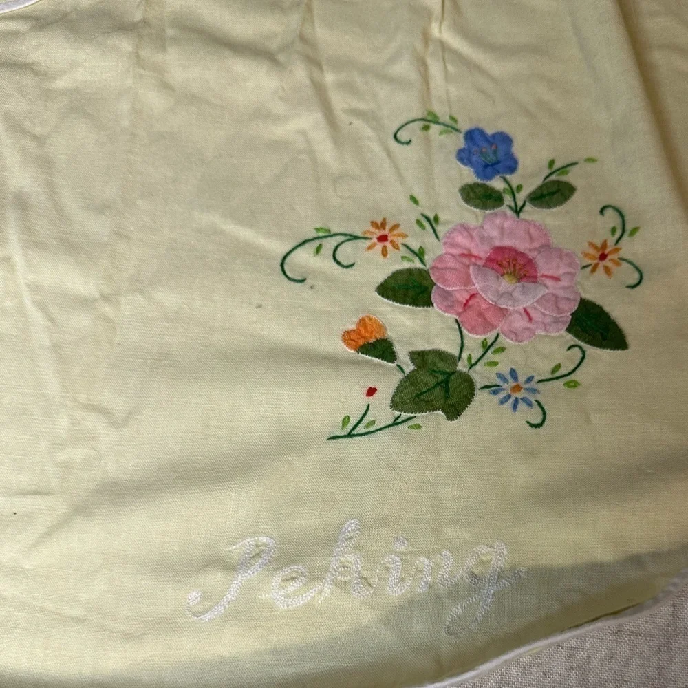 Vintage Peking Waist Apron Embroidered